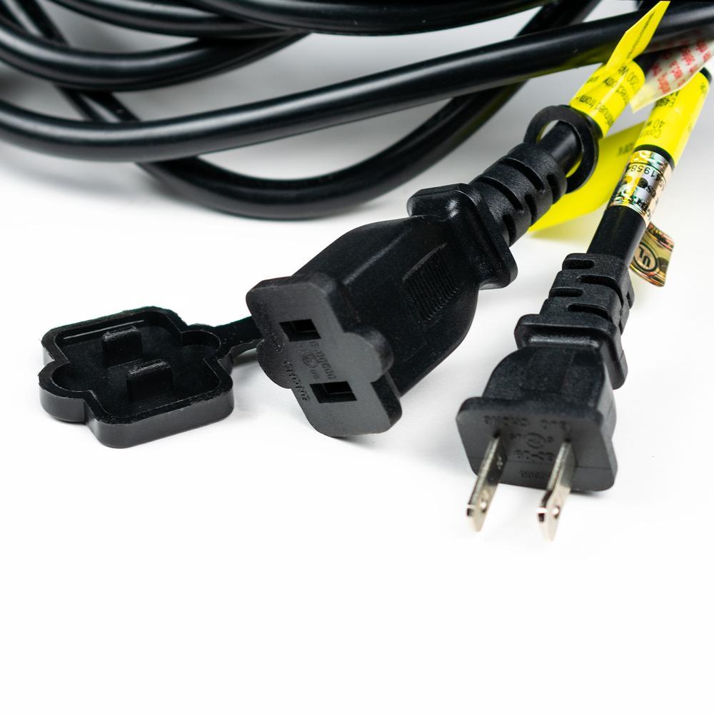 (Cord Only) 15 Suspended Socket Outdoor Commercial Weatherproof SJTW String Light Set, 48FT Black Cord w/ E26, 14AWG (Estimated Arrival: 5/25/21)