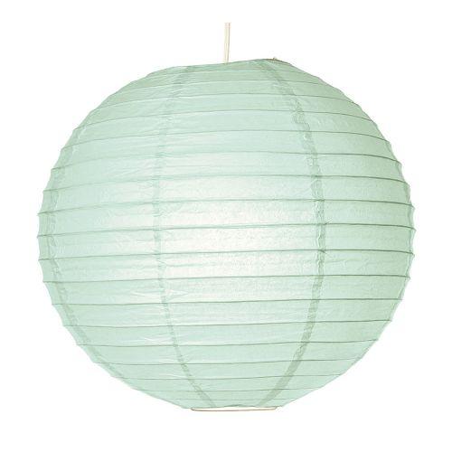 Cool Blue 6 Inch Round No Frills Parallel Ribbed Paper Lantern Set of 10 - PaperLanternStore.com - Paper Lanterns, Decor, Party Lights &amp; More