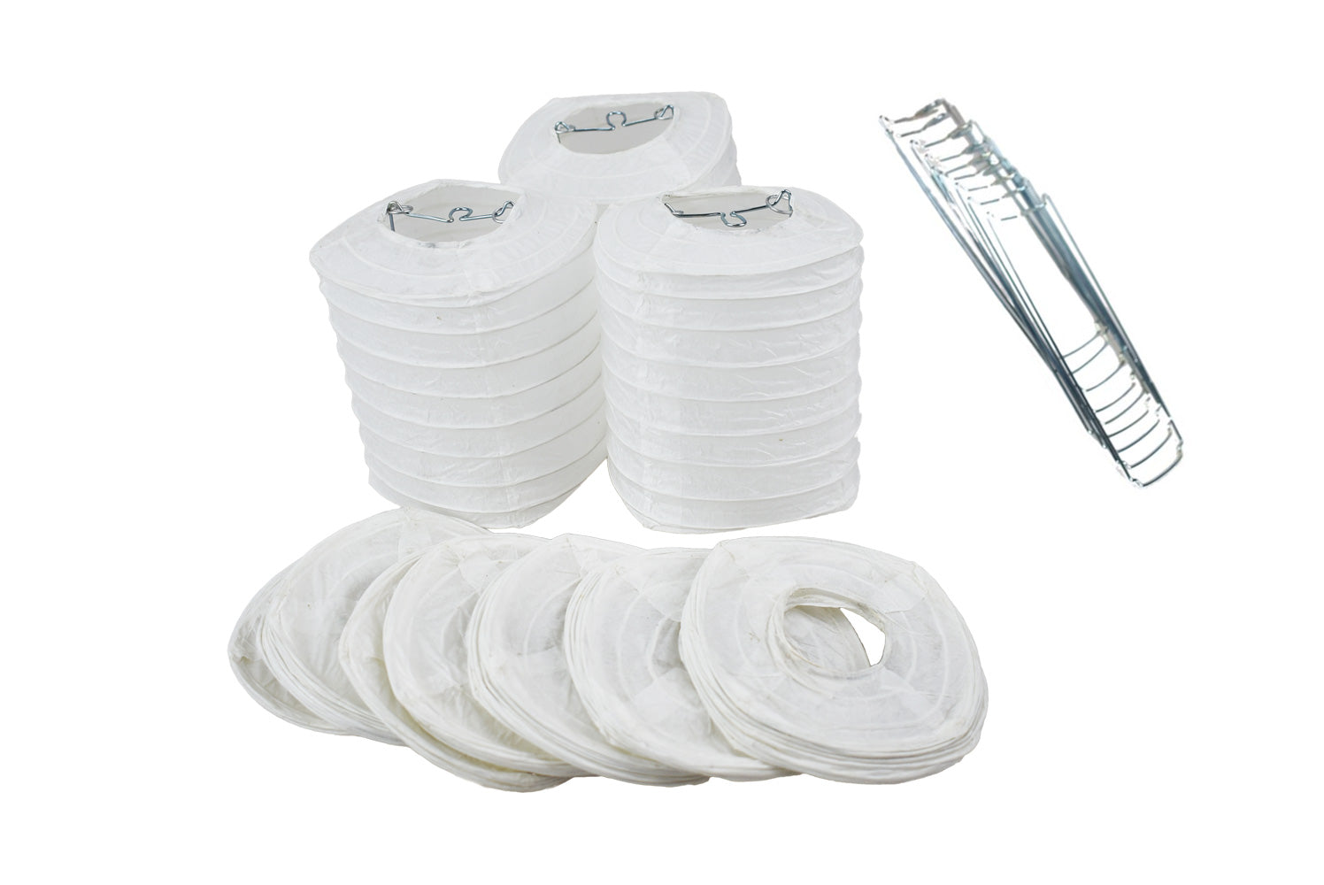 4 Inch White Hako Box Unique Shaped Paper Lantern (10-PACK) - PaperLanternStore.com - Paper Lanterns, Decor, Party Lights & More