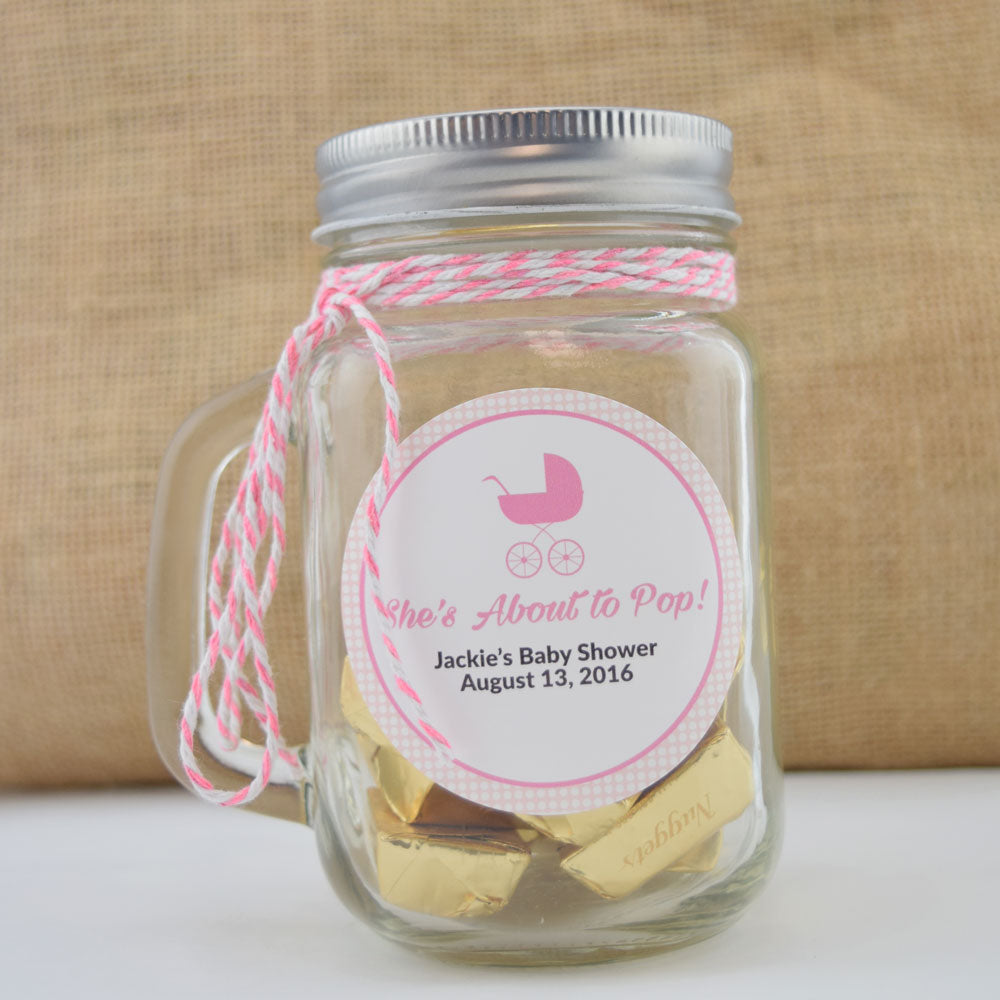 Small Mason Jar Mug w/ Handle, Lid (1 Pint / 16 oz) - Great for Crafting and Favors - PaperLanternStore.com - Paper Lanterns, Decor, Party Lights &amp; More