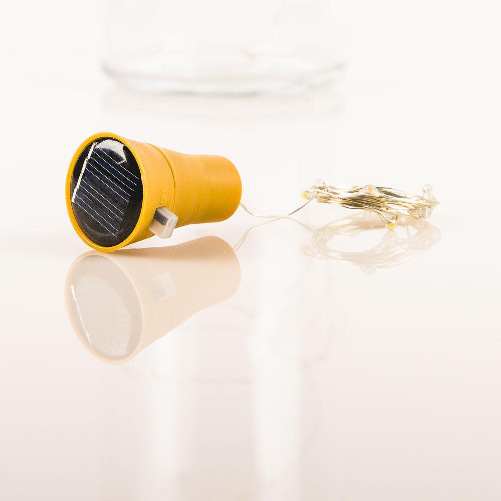 3 Ft 10 Super Bright Warm White LED Solar Operated Wine Bottle lights With Cork DIY Fairy String Light For Home Wedding Party Decoration - PaperLanternStore.com - Paper Lanterns, Decor, Party Lights & More