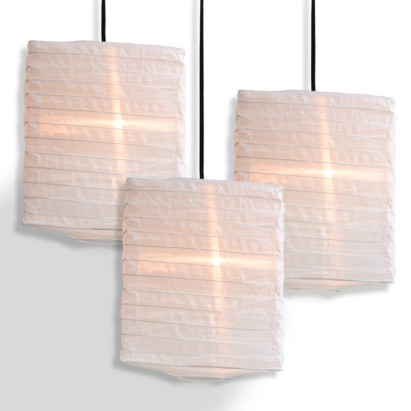 3-PACK | 10" White Hako Nylon Lantern - PaperLanternStore.com - Paper Lanterns, Decor, Party Lights & More