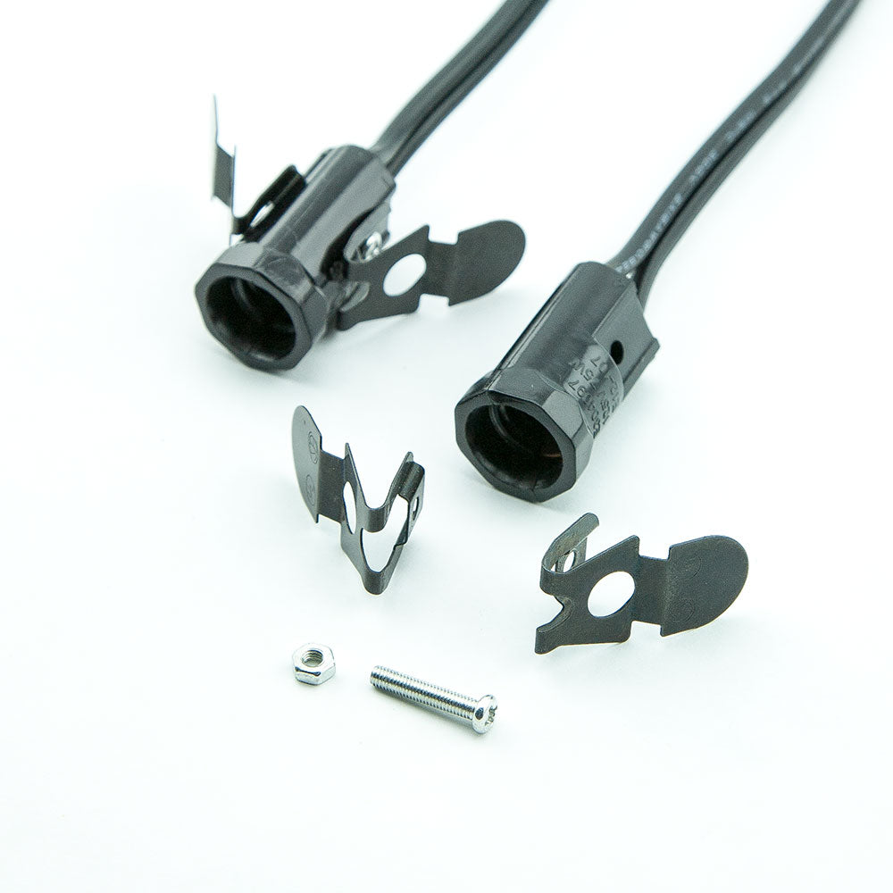 Star Lantern Black Mini Socket Pendant Light Lamp Cord, E12 Base, Switch, 11 Ft - Electrical Swag Light Kit - PaperLanternStore.com - Paper Lanterns, Decor, Party Lights & More