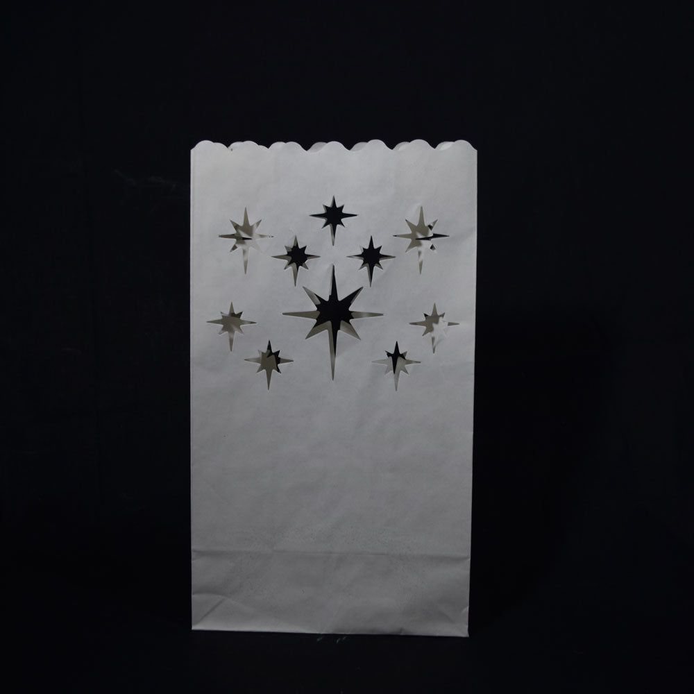 Starburst Paper Luminaries / Luminary Lantern Bags Path Lighting (10 PACK) - PaperLanternStore.com - Paper Lanterns, Decor, Party Lights & More