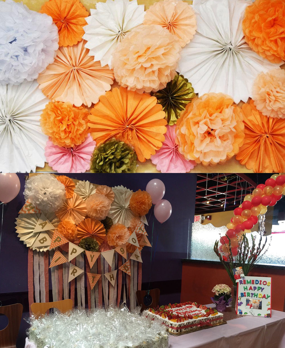 Tissue online paper decoration