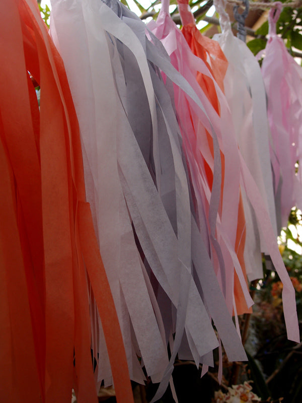 Tissue Paper Tassel Garland Kit - Powder Mix - PaperLanternStore.com - Paper Lanterns, Decor, Party Lights &amp; More