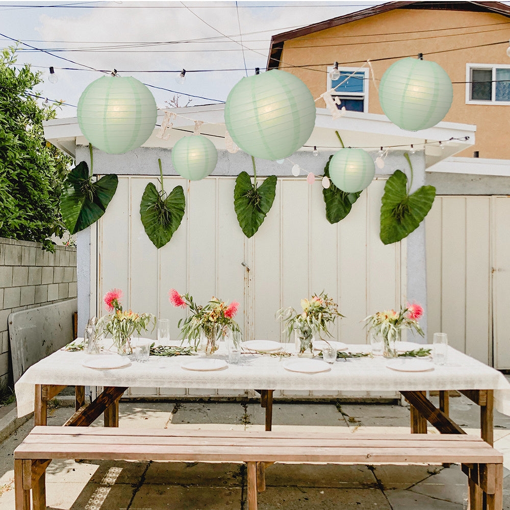Ultimate 20pc Cool Mint Paper Lantern Party Pack - Assorted Sizes of 6, 8, 10, 12 for Weddings, Birthday, Events and Decor - PaperLanternStore.com - Paper Lanterns, Decor, Party Lights &amp; More