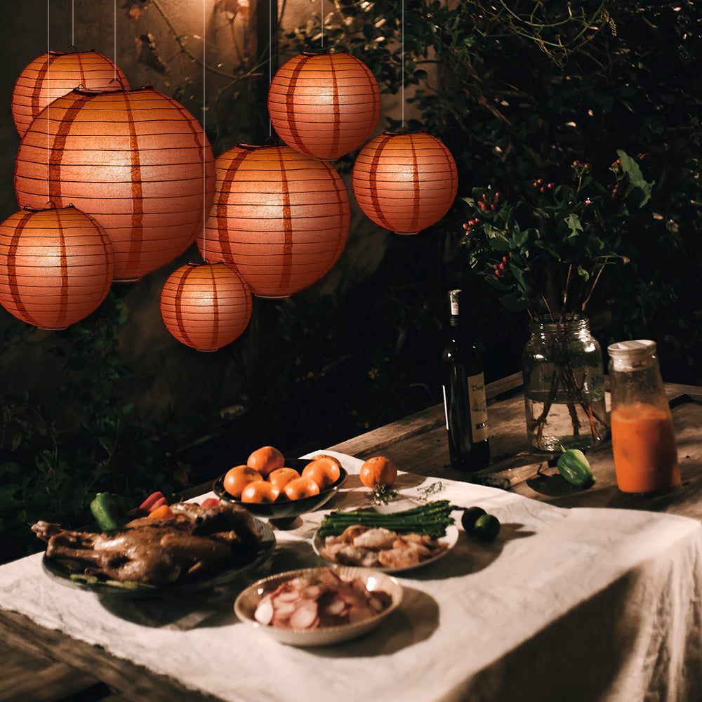 Assorted paper lanterns hotsell