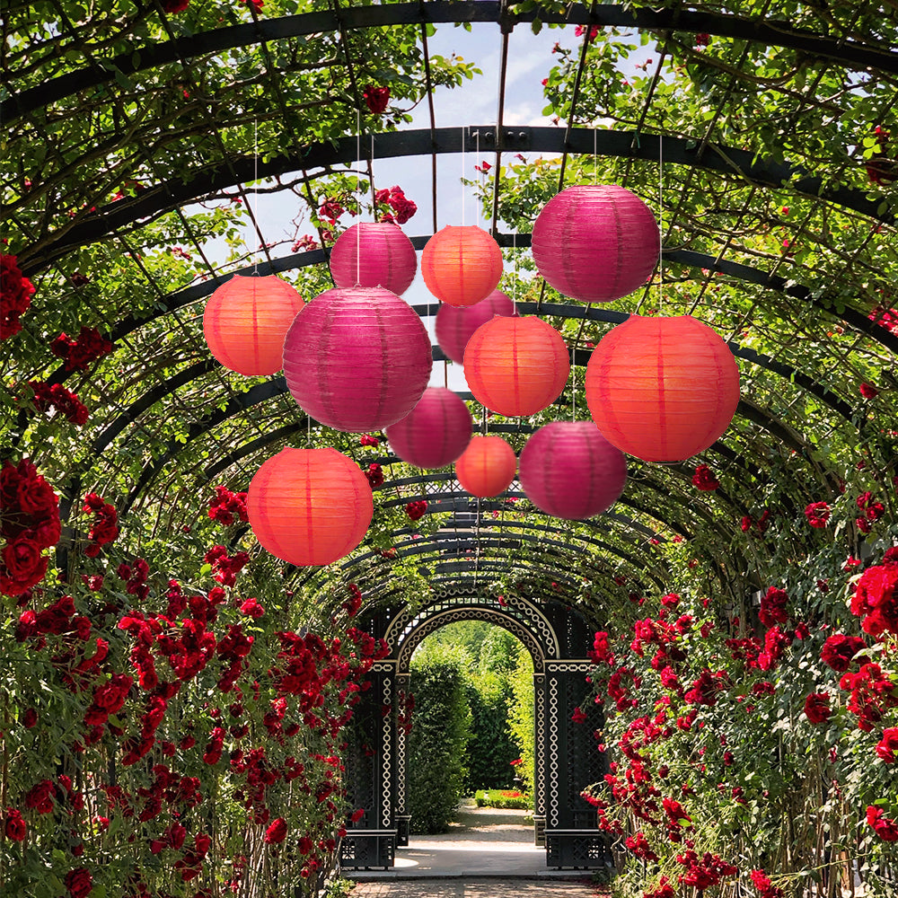 Paper lanterns for garden top