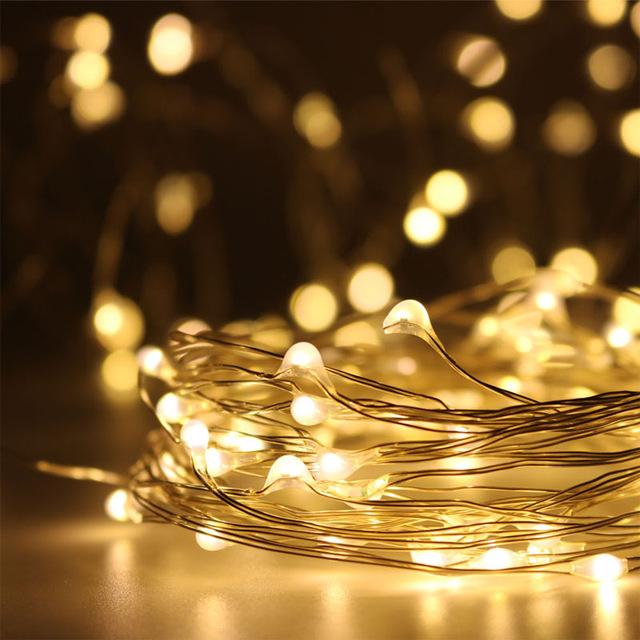 7.5 FT | 20 LED Battery Operated Warm White Fairy String Lights With Silver Wire - PaperLanternStore.com - Paper Lanterns, Decor, Party Lights &amp; More