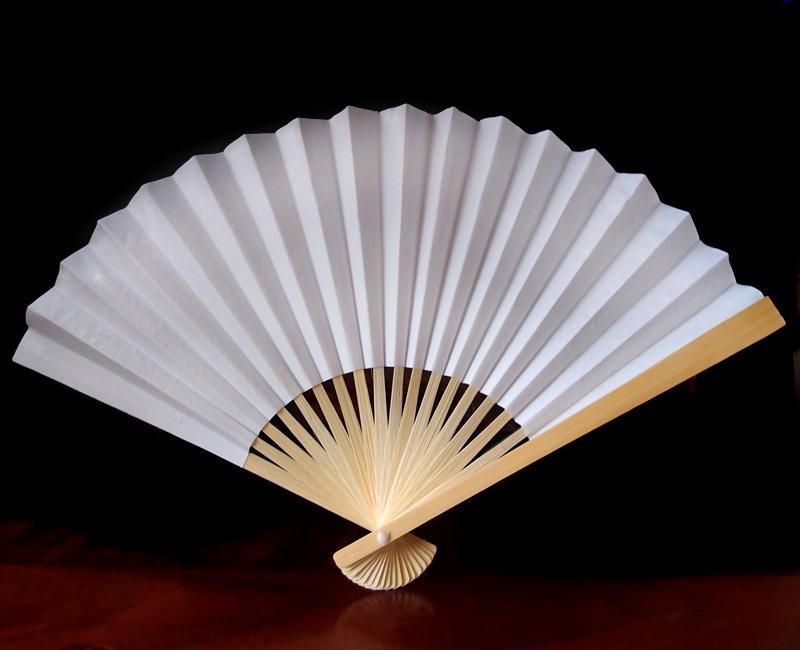 9" White Paper Hand Fans for Weddings, Premium Paper Stock (10 Pack) - PaperLanternStore.com - Paper Lanterns, Decor, Party Lights & More