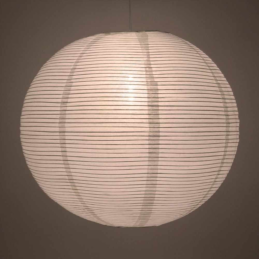 14&quot; White Fine Line Premium Even Ribbing Paper Lantern, Extra Sturdy - PaperLanternStore.com - Paper Lanterns, Decor, Party Lights &amp; More