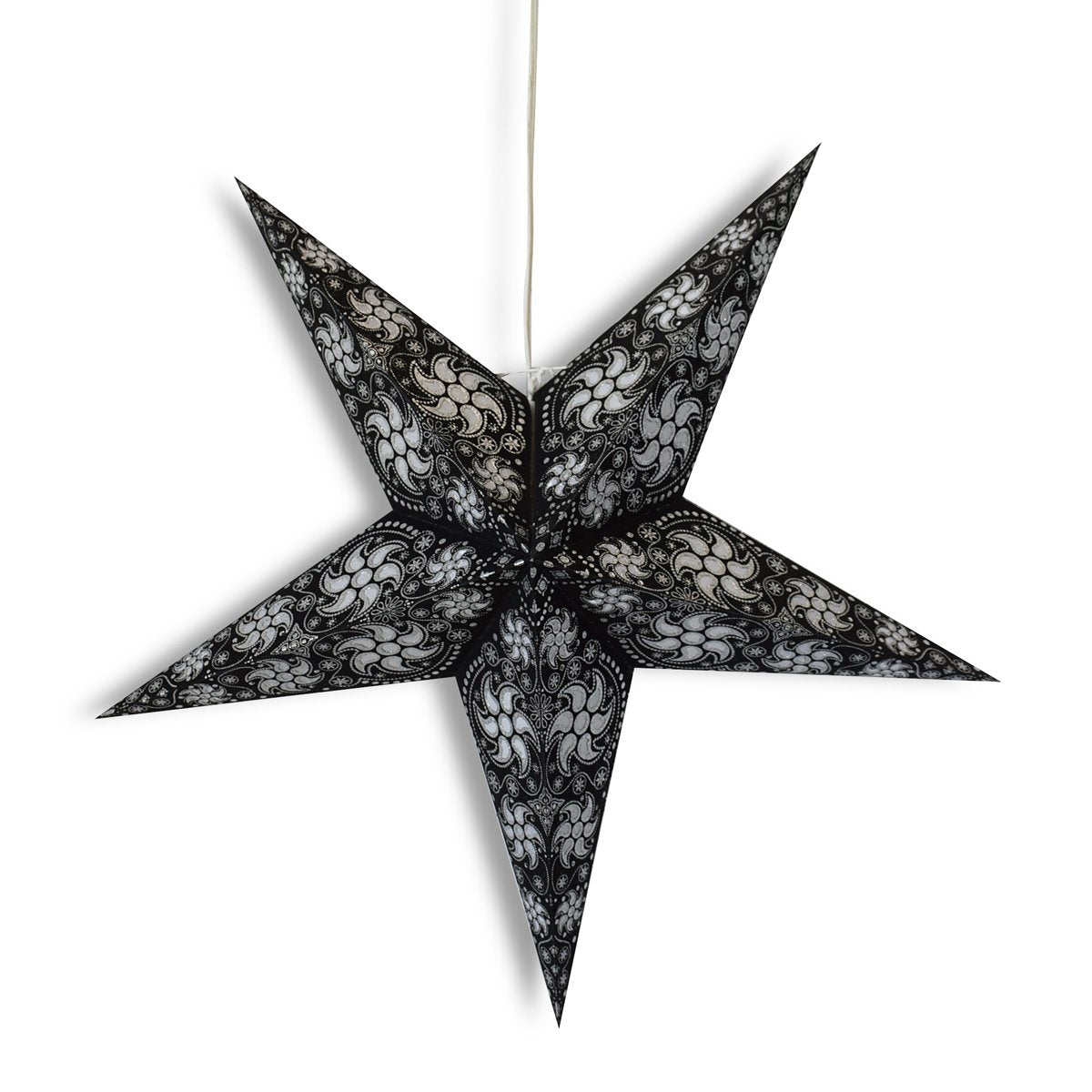 24&quot; Black Winds Paper Star Lantern, Hanging Wedding &amp; Party Decoration - PaperLanternStore.com - Paper Lanterns, Decor, Party Lights &amp; More