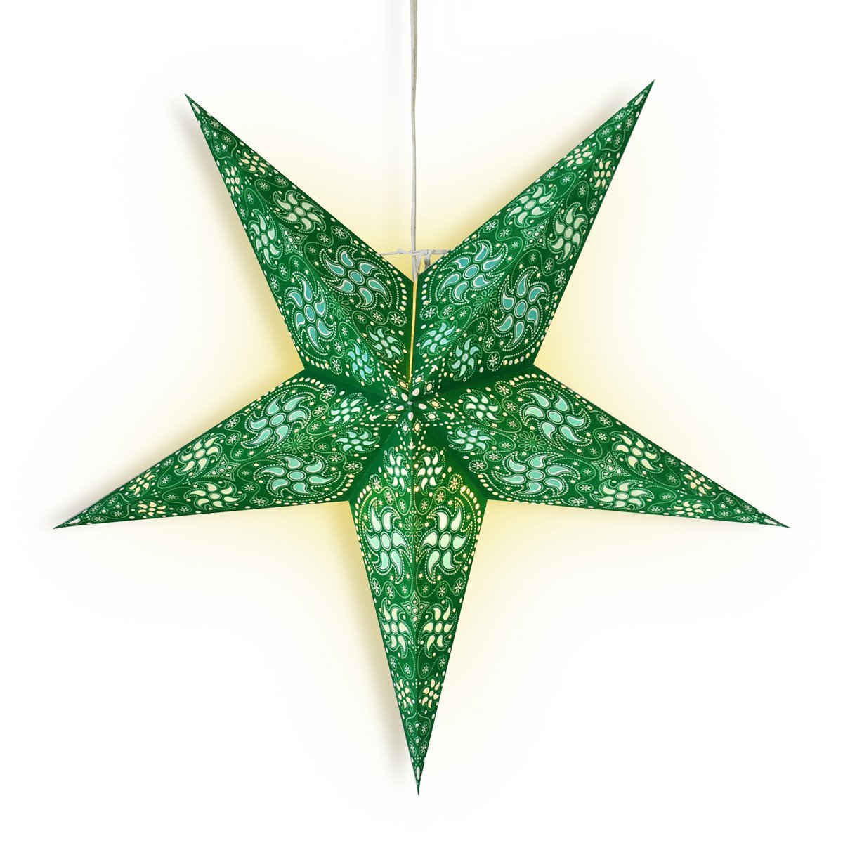 24&quot; Green Winds Paper Star Lantern, Hanging Wedding &amp; Party Decoration - PaperLanternStore.com - Paper Lanterns, Decor, Party Lights &amp; More