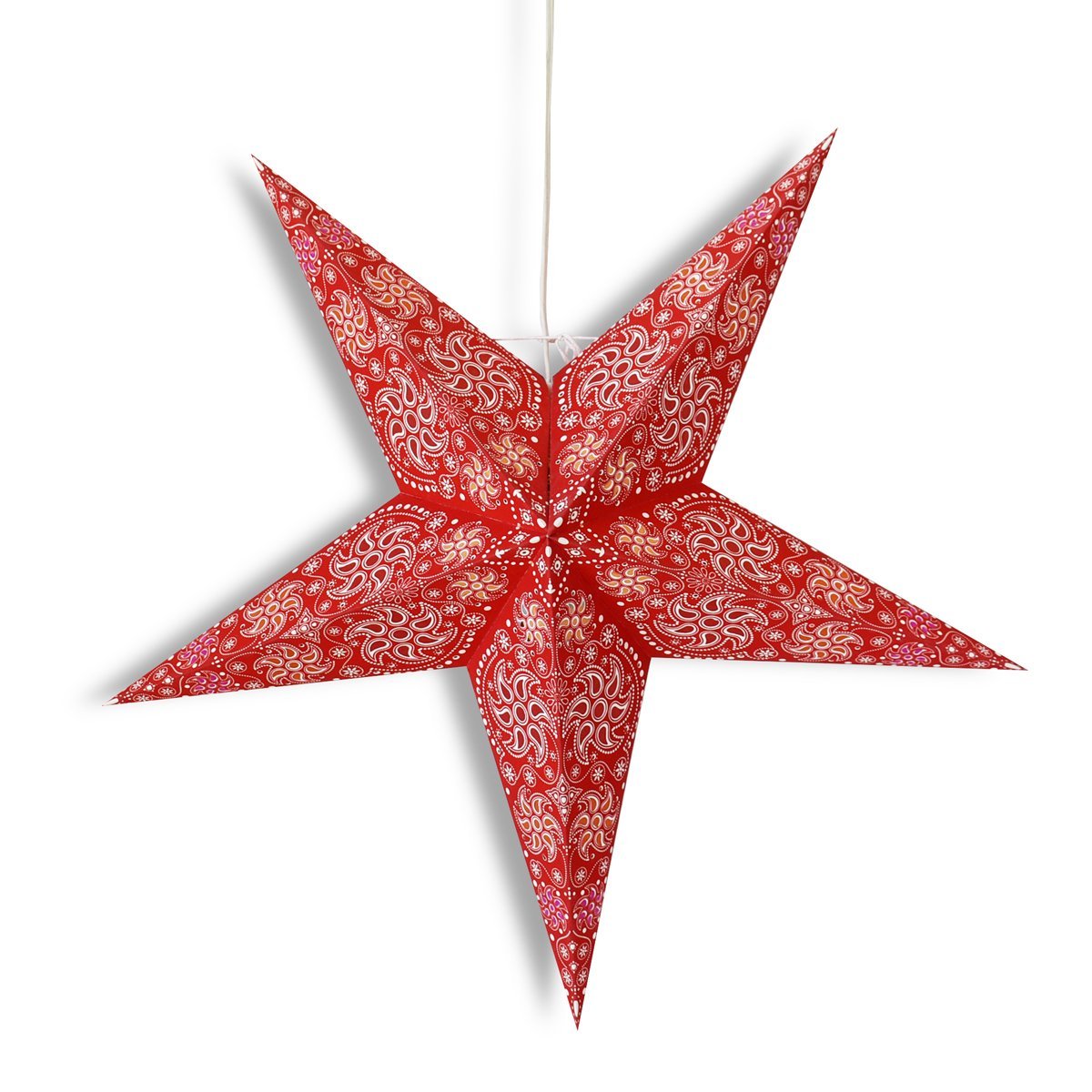 24&quot; Red Winds Paper Star Lantern, Hanging Wedding &amp; Party Decoration - PaperLanternStore.com - Paper Lanterns, Decor, Party Lights &amp; More